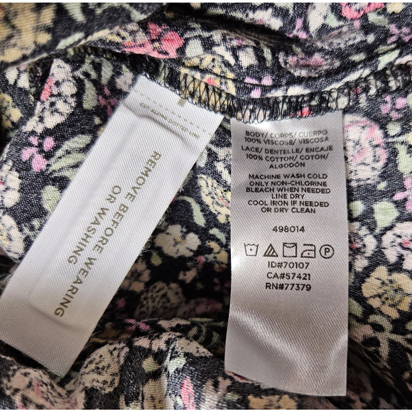 Ann Taylor LOFT Garden Wrap Romper Floral Print Long Sleeve Pockets XS Petite - Picture 14 of 16